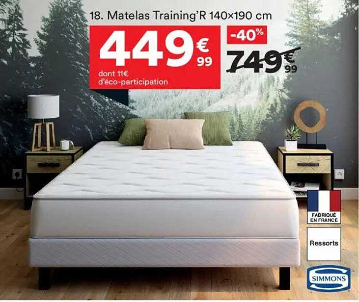 Matelas Training’R 140x190 cm