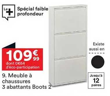 Meuble à chaussures 3 abattants Boots 2