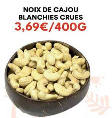NOIX DE CAJOU BLANCHIES CRUES