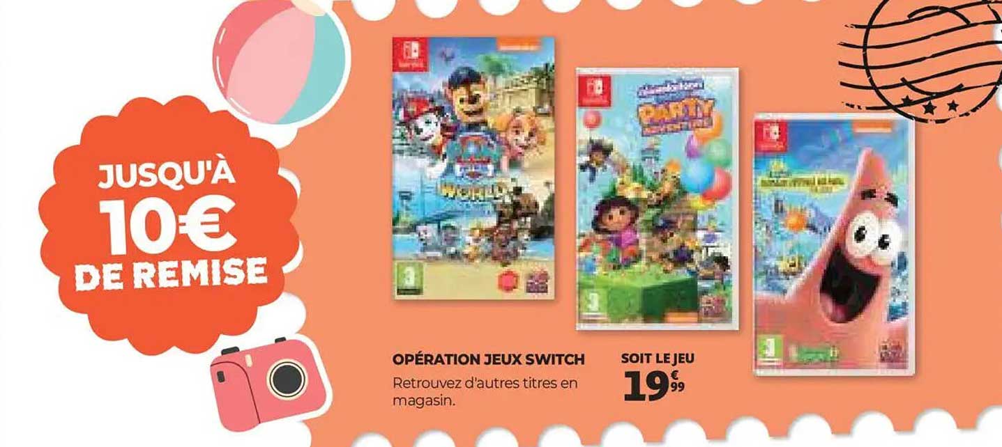 OPÉRATION JEUX SWITCH