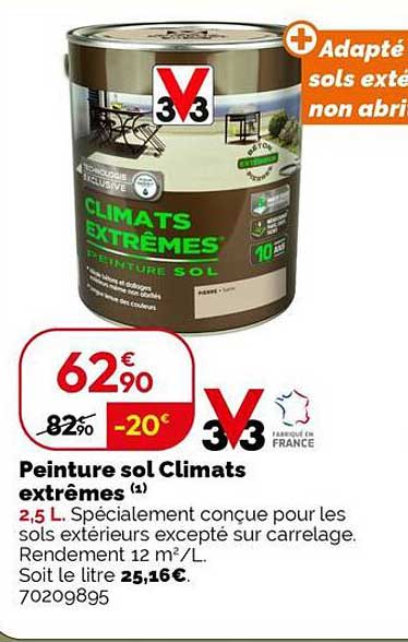 Peinture sol Climats extrêmes