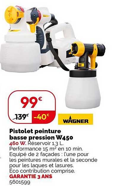 Pistolet peinture basse pression W450