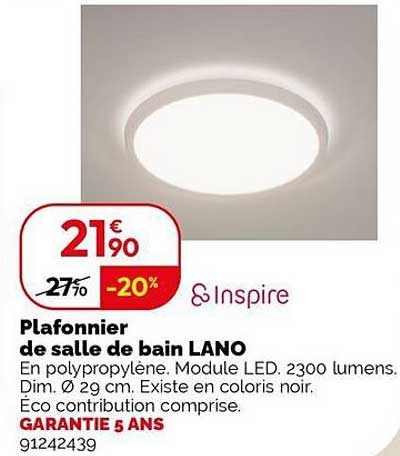 Plafonnier de salle de bain LANO