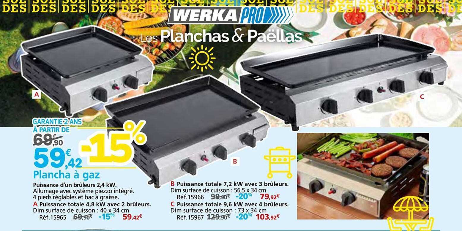 Plancha à gaz