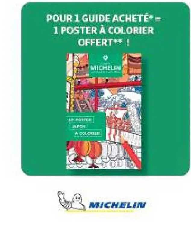 POUR 1 GUIDE ACHETÉ* = 1 POSTER À COLORIER OFFERT** !