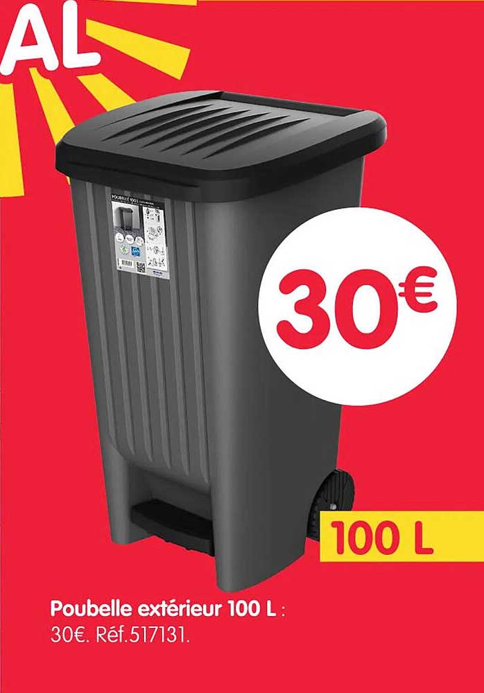 Pouvelle extérieur 100 L :