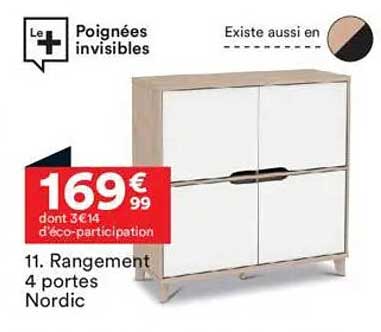Rangement 4 portes Nordic