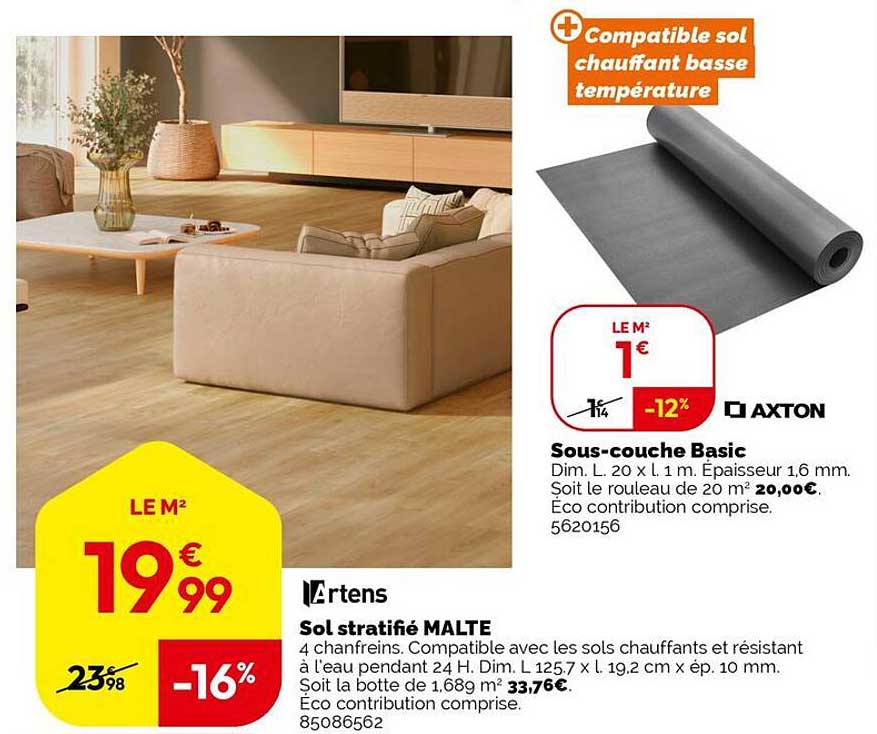 Sol stratifié MALTE