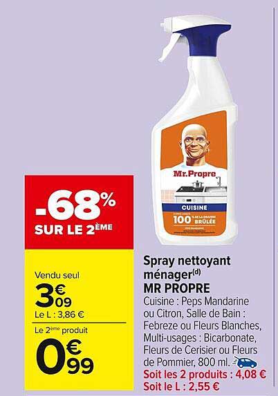 Spray nettoyant ménager(d) MR PROPRE