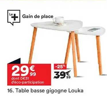 Table basse gigogne Louka