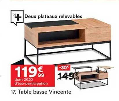 Table basse Vincente