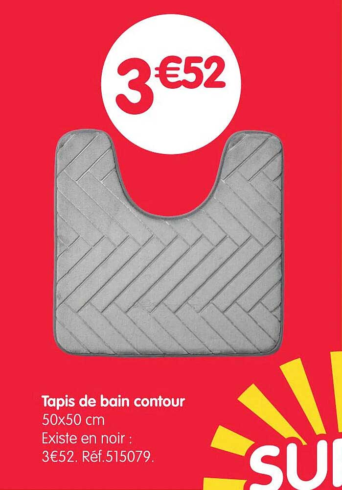 Tapis de bain contour