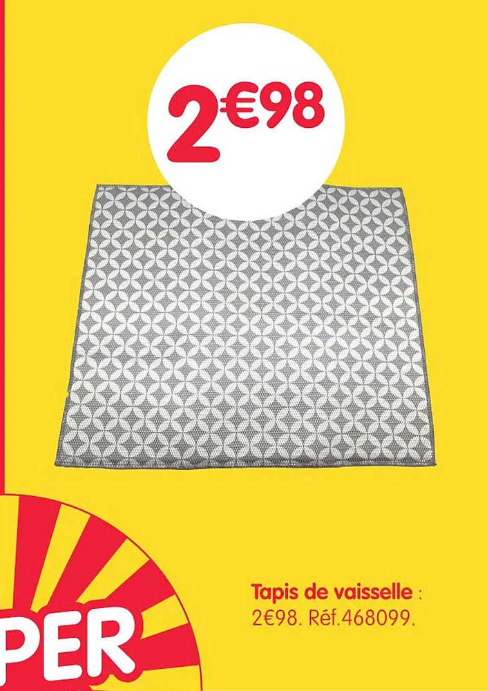 Tapis de vaisselle : 2€98 Réf.468099