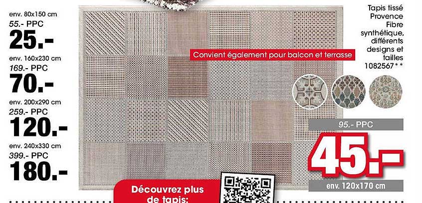 Tapis tissé Provence