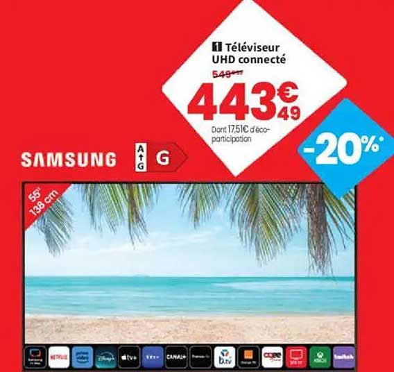 Téléviseur UHD connecté