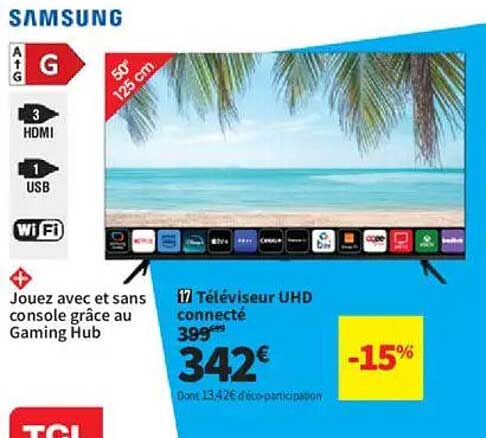 Téléviseur UHD connecté