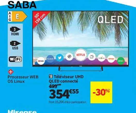 Téléviseur UHD QLED connecté