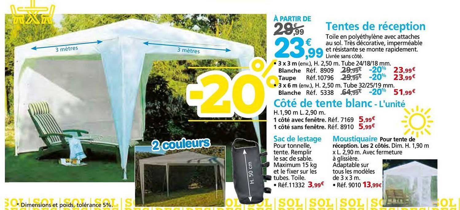 Tentes de réception