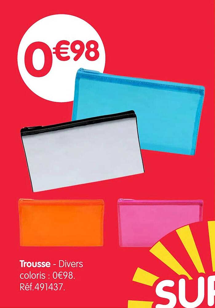 Trousse - Divers coloris