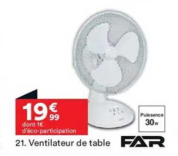 Ventilateur de table