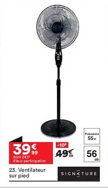 Ventilateur sur pied