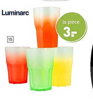 Verres Luminarc - 3€ la pièce