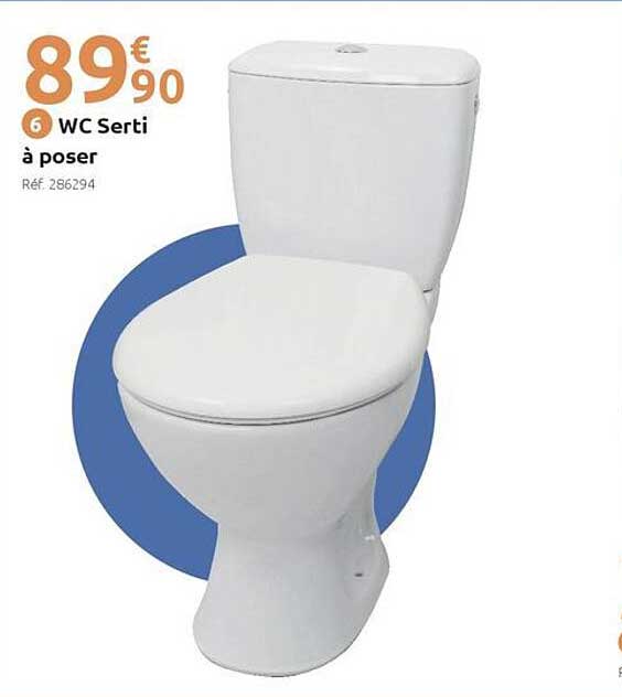 WC Serti à poser