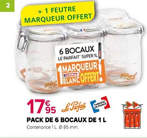 + 1 FEUTRE MARQUEUR OFFERT