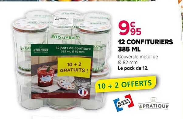 12 CONFITURIERS 385 ML
