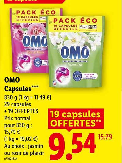 19 capsules OFFERTES**