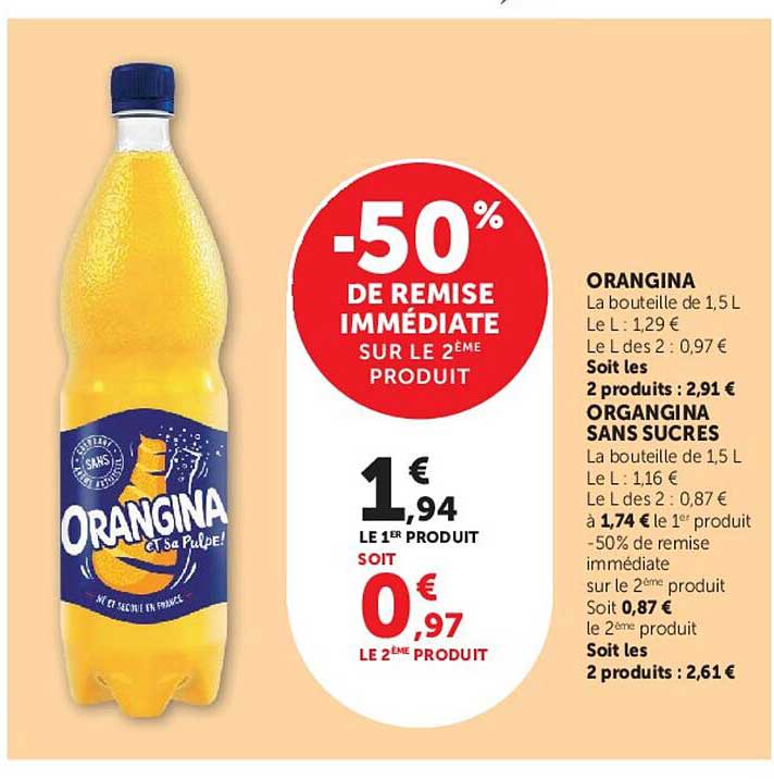 -50% DE REMISE IMMÉDIATE SUR LE 2ÈME PRODUIT