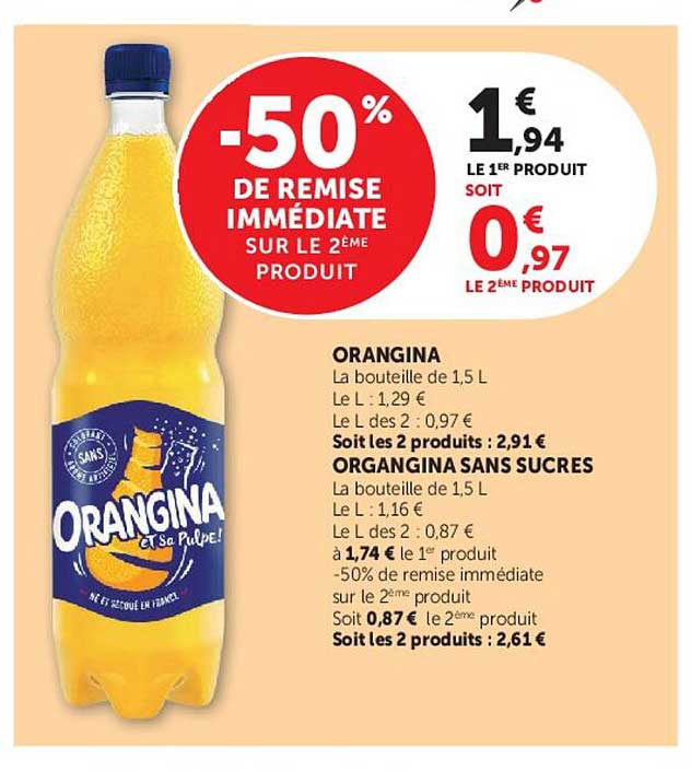 -50% DE REMISE IMMÉDIATE SUR LE 2ÈME PRODUIT