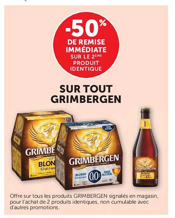 -50% DE REMISE IMMÉDIATE SUR LE 2ÈME PRODUIT IDENTIQUE