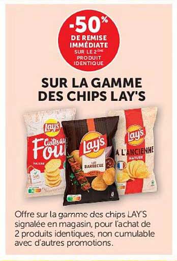 -50% DE REMISE IMMÉDIATE SUR LE 2ÈME PRODUIT IDENTIQUE