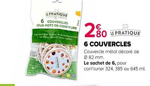 6 COUVERCLES