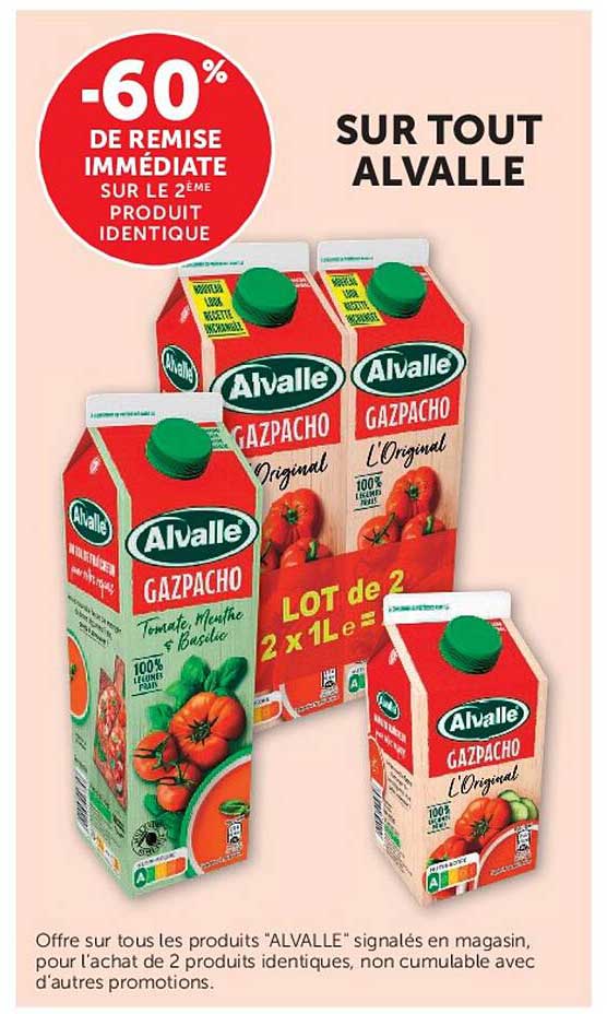 -60% DE REMISE IMMEDIATE SUR LE 2ÈME PRODUIT IDENTIQUE