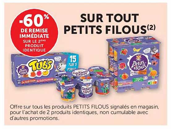 -60% DE REMISE IMMÉDIATE SUR LE 2ÈME PRODUIT IDENTIQUE