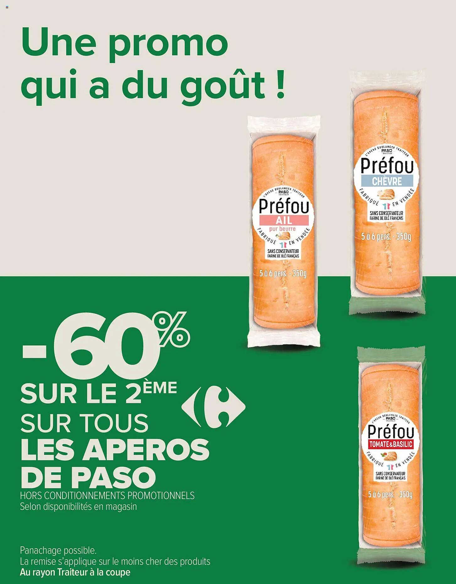 -60% SUR LE 2ÈME SUR TOUS LES APEROS DE PASO