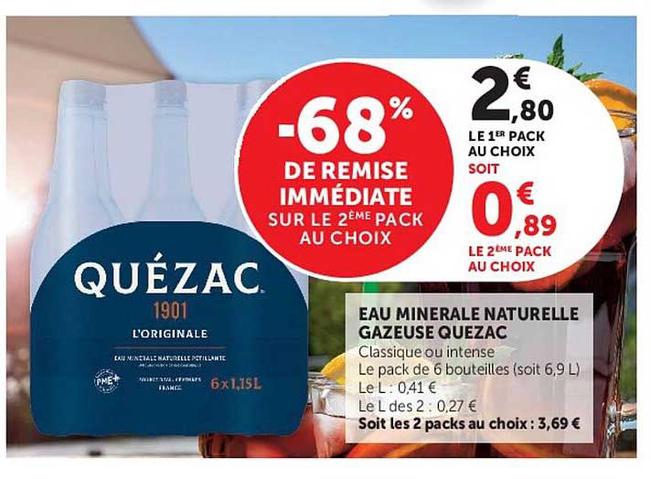 -68% DE REMISE IMMÉDIATE SUR LE 2ÈME PACK AU CHOIX