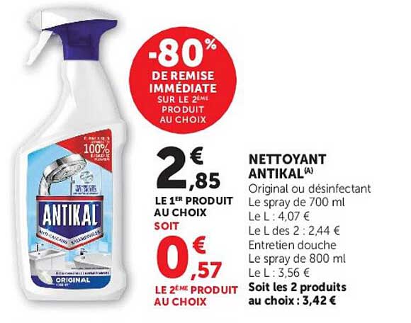 -80% DE REMISE IMMÉDIATE SUR LE 2ÈME PRODUIT AU CHOIX