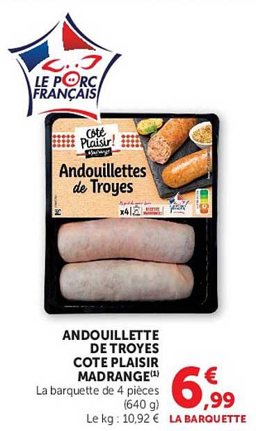 ANDOUILLETTE DE TROYES COTE PLAISIR MADRANGE