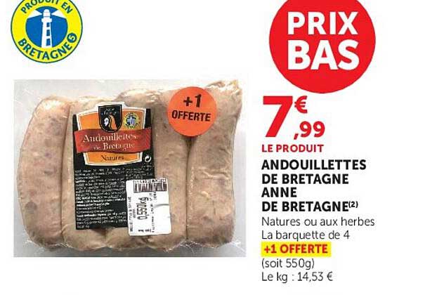 ANDOUILLETTES DE BRETAGNE ANNE DE BRETAGNE