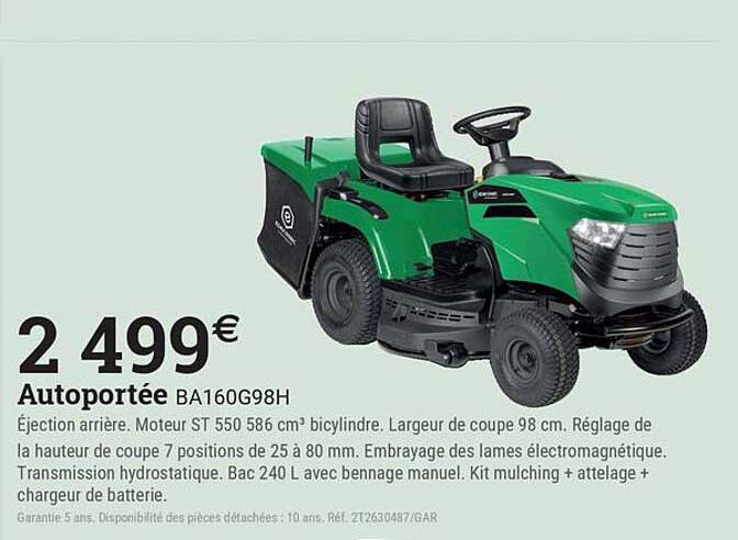 Autoportée BA160G98H