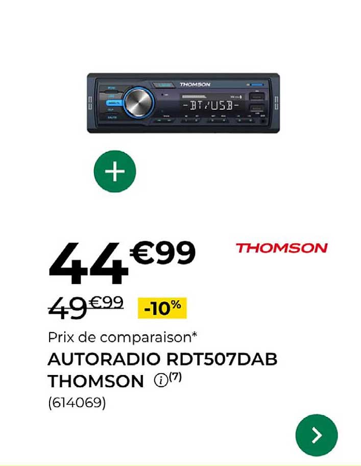 AUTORADIO RDT507DAB THOMSON