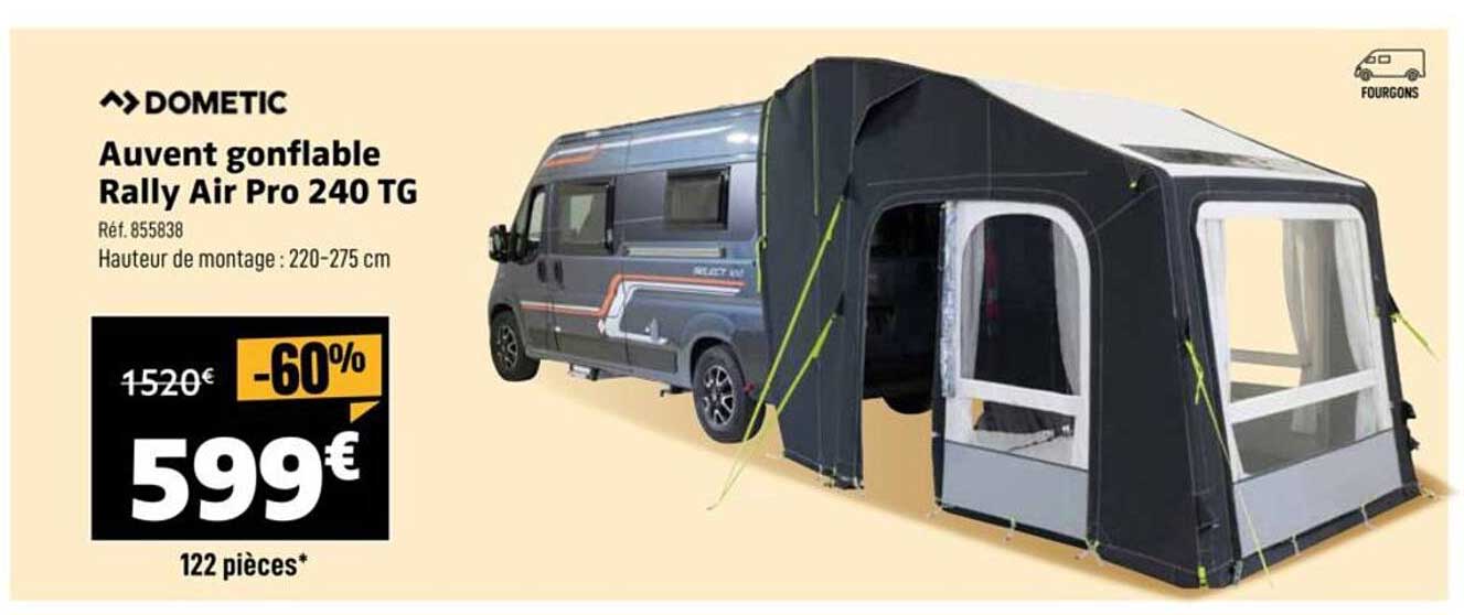 Auvent gonflable Rally Air Pro 240 TG
