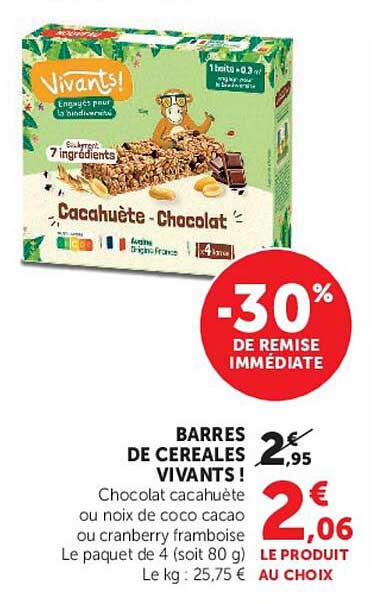 BARRRES DE CEREALES VIVANTS !