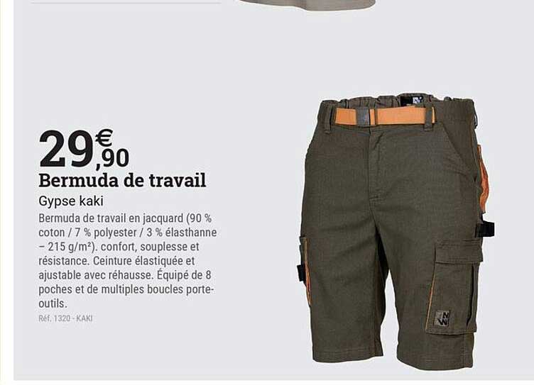 Bermuda de travail