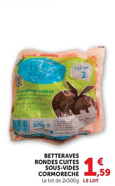 BETTERAVES RONDES CUITES SOUS-VIDES CORMORO?