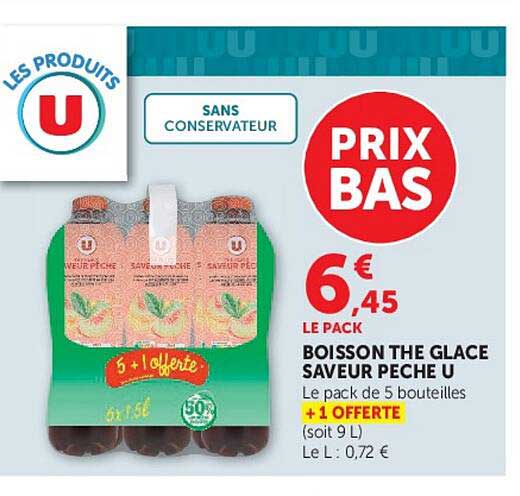 BOISSON THE GLACE SAVEUR PECHE U