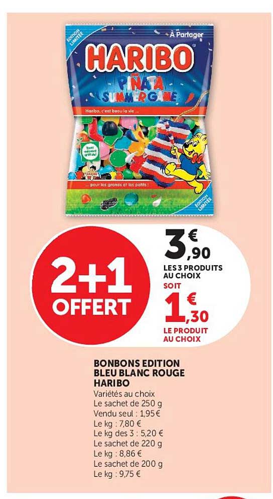 BONBONS EDITION BLEU BLANC ROUGE HARIBO